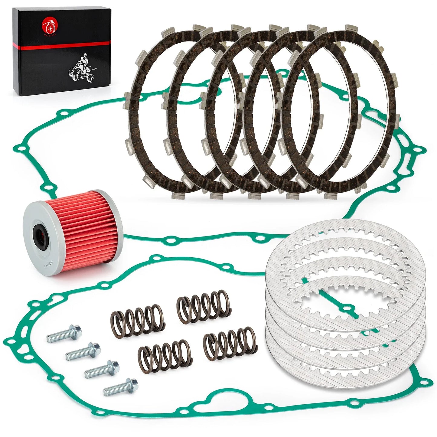 Clutch Friction Plates Gasket Kit for Kawsaki Lakota 300 KEF300 (1995–2003)