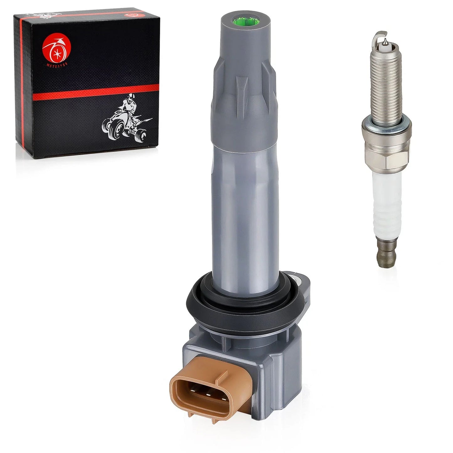 Ignition Coil w/ Iridium Spark Plug for Can-Am Maverick X3 Turbo R (2017–2021)