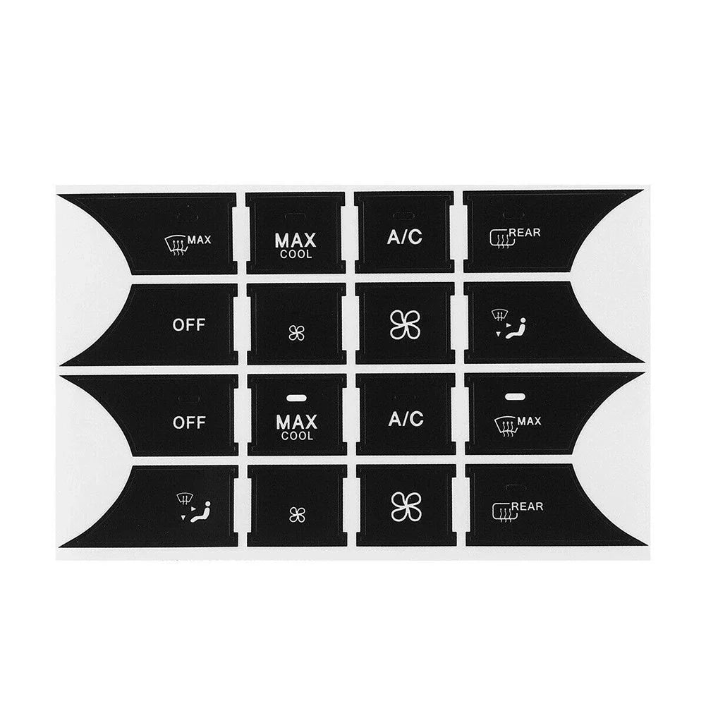 Decal Button Door Steering A/C Window Radio Sticker for Mercedes (2007–2014)