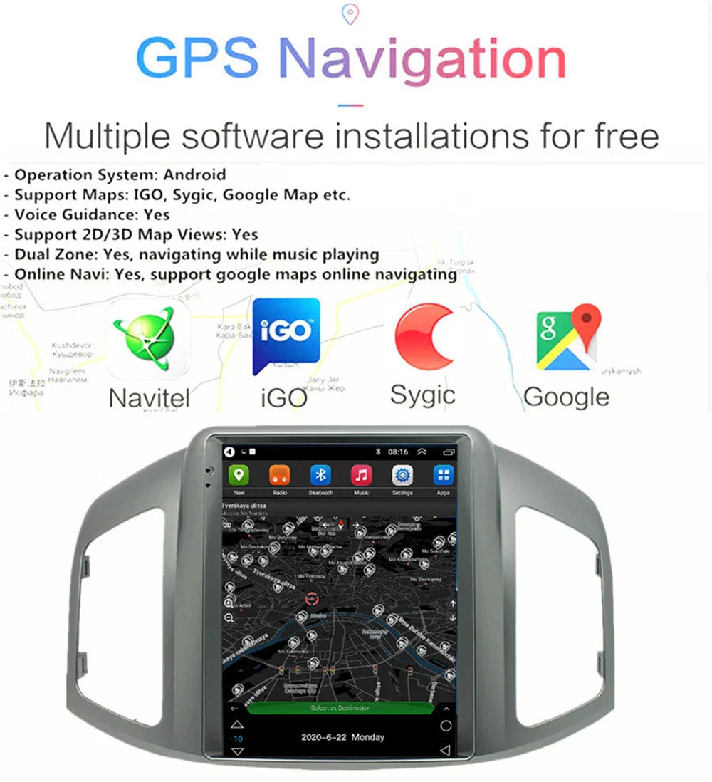 9.7" Android 13 Car Stereo Radio Navi Head Unit for Chevrolet Captiva (11-17)