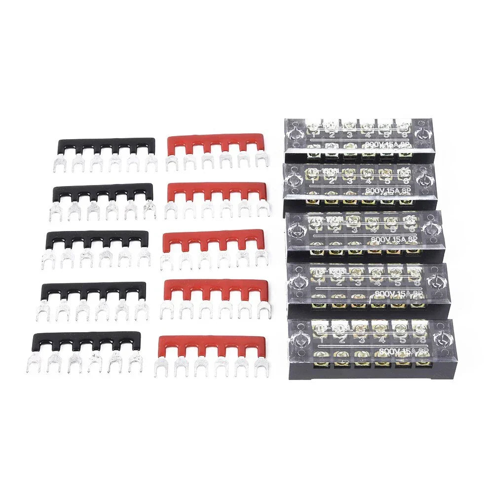 Screw Terminal Blocks 15A 600V Power Distribution Terminal Block Set