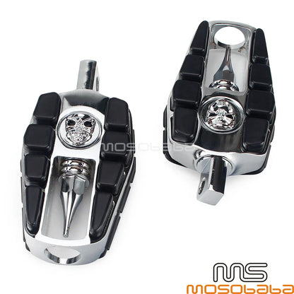 Zombie Skull Foot Pegs for Harley Dyna Touring FLH FLT (2006-2023)