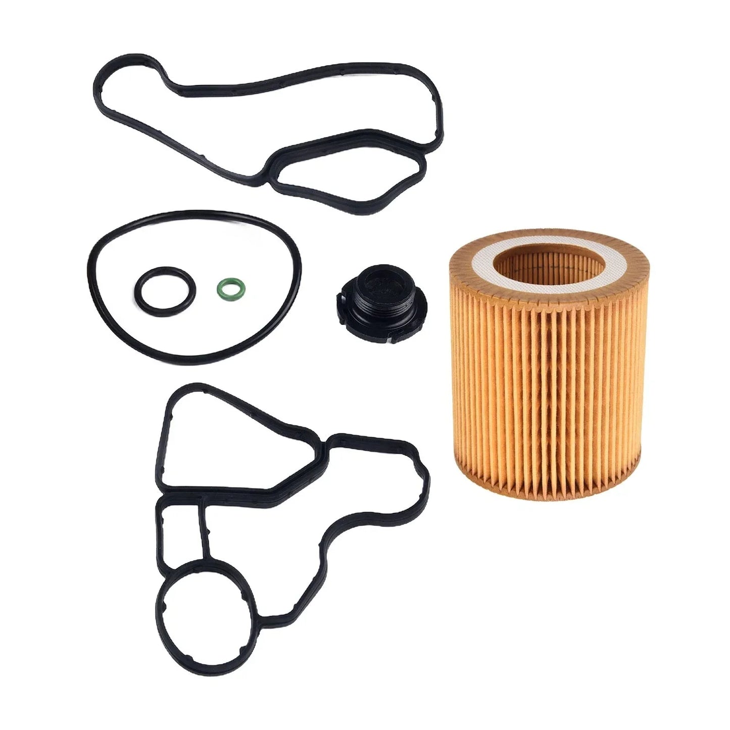1 Set Car Oil Filter Housing Gasket & Cooler Seal for BMW X3 N26 N52 N54 N56
