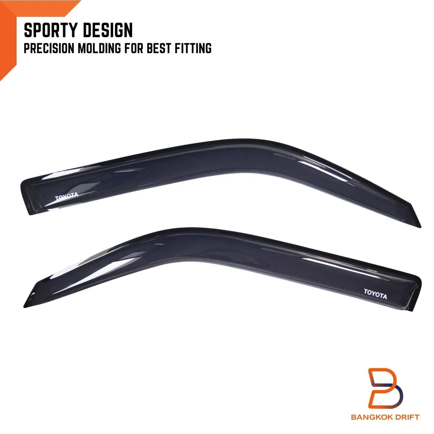 Weather Shield Window Visor Rain Guard for Toyota Hiace Commuter (2020-2025)