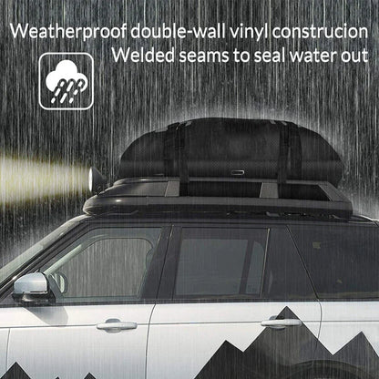 Car Roof Cargo Bag 15 cu ft Waterproof Tear-Resistant for Cars
