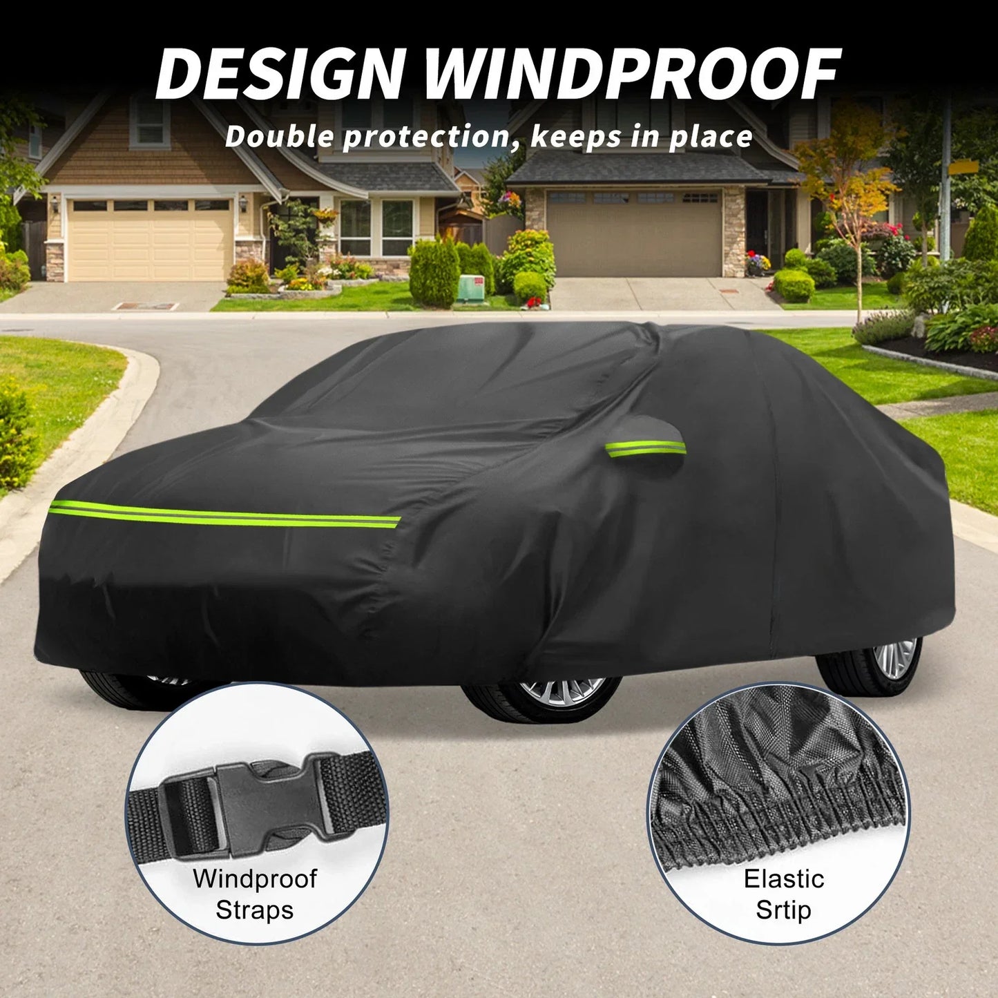 Waterproof 224D-PU Car Cover for Mercedes-Benz A-Klasse W177 (2018-2024)