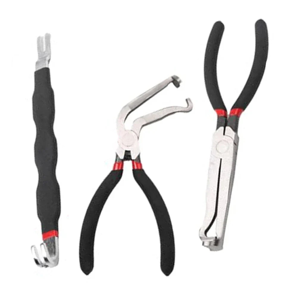 3 x Pliers Set for Automotive Electrical and Fuel Line Disconnecting