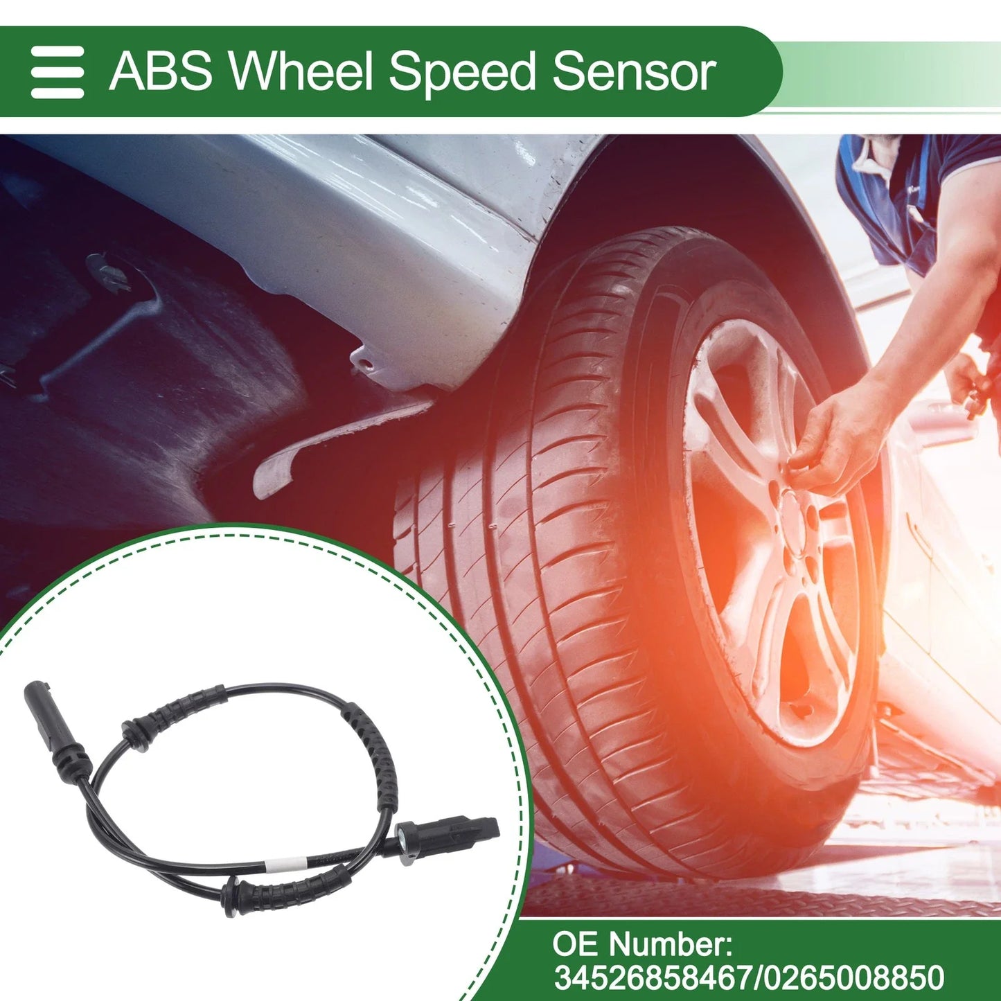 ABS Wheel Speed Sensor 1 Pc for BMW X1 (2014 - 2020)