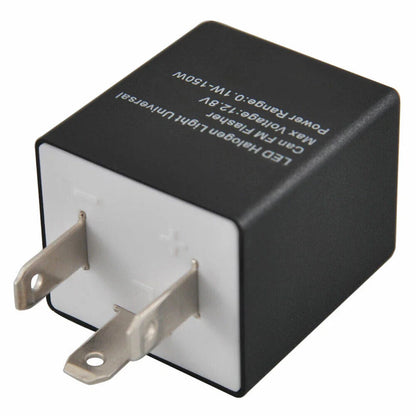 3 Pin Adjustable Flasher Rate LED Indicator Relay for Car Bike Turn Signal Light