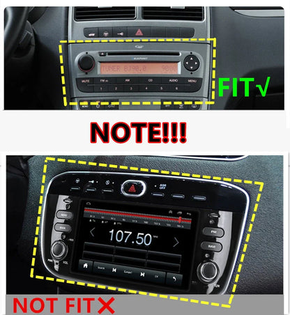 6.86'' Car Head Unit Navigation for Fiat Grande Punto, Punto, Linea (2007-2015)