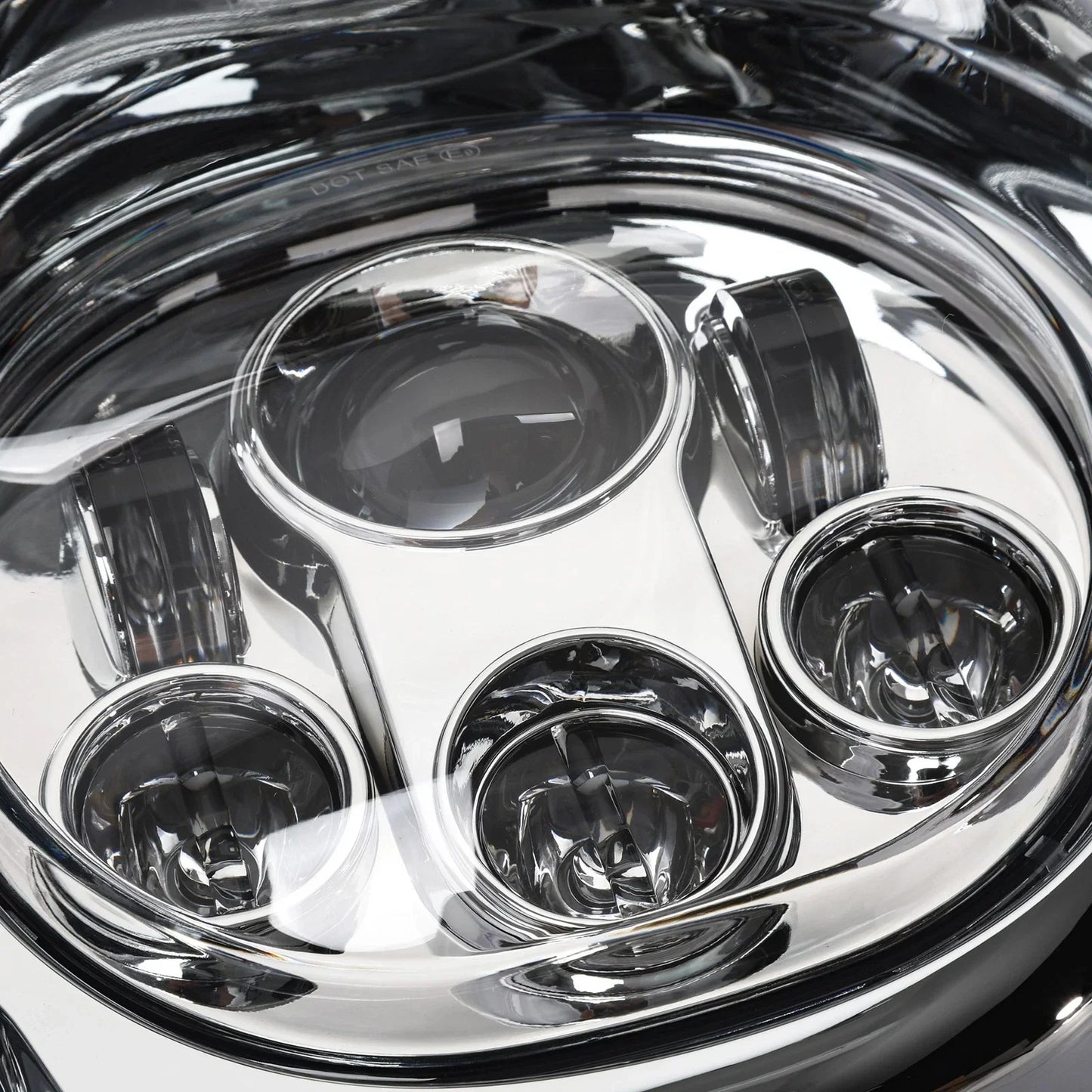 5 3/4in Projector LED Dual Front Headlight Lamp for Harley Road Glide (1998-2013)