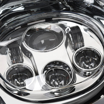 5 3/4in Projector LED Dual Front Headlight Lamp for Harley Road Glide (1998-2013)