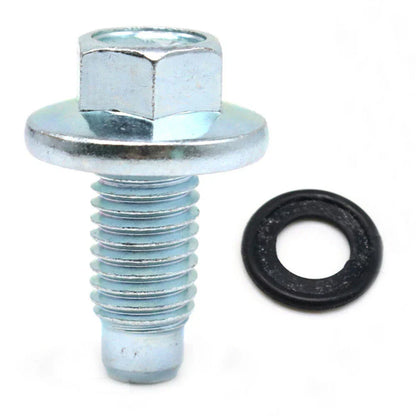 Oil Pan Drain Plug Bolt w/ O-Ring for Chevrolet Buick Cadillac