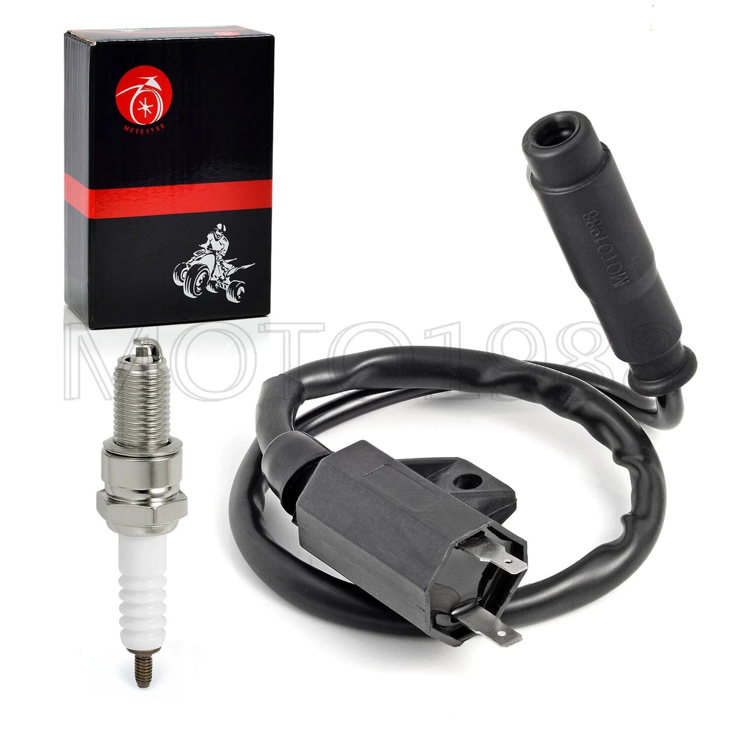 Ignition Coil Spark Plug With CAP for Kawasaki Prairie 400 (1997–2002)