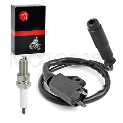 Ignition Coil Spark Plug With CAP for Kawasaki Prairie 400 (1997–2002)