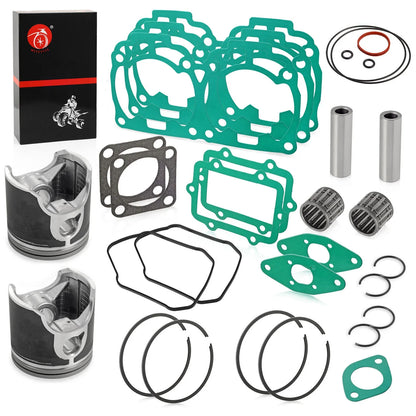 Pistons 82mm STD DUAL Ring Bearing Gasket for Ski-Doo GTX (2005–2007)