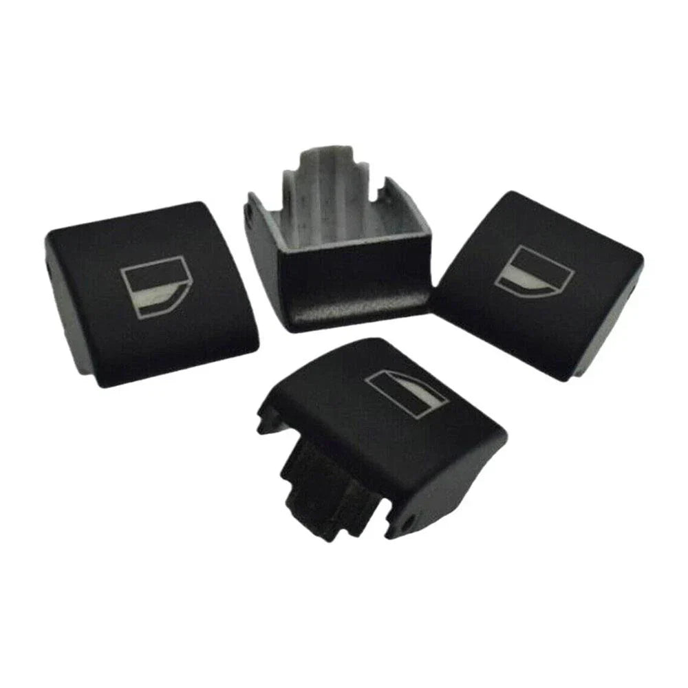 4 x Car Window Switch Button Caps for BMW E46 323i 325i 330i M3 328i (1998-2006)