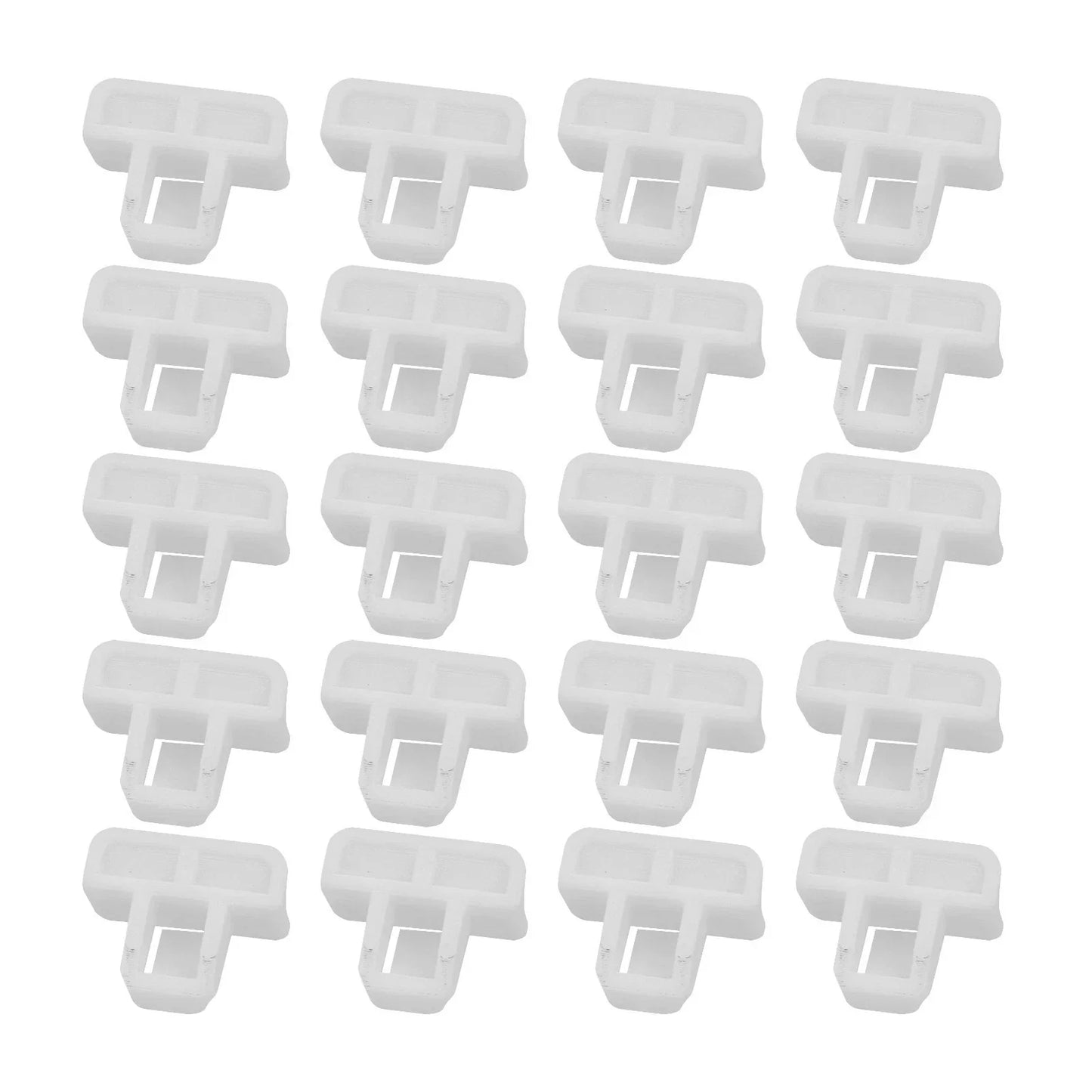 Front Bumper Cover Clip Nylon for Vehicle White Accessories