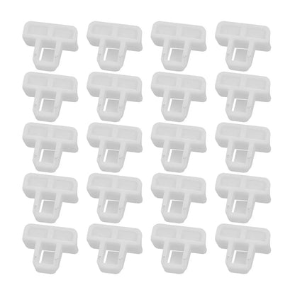 Front Bumper Cover Clip Nylon for Vehicle White Accessories