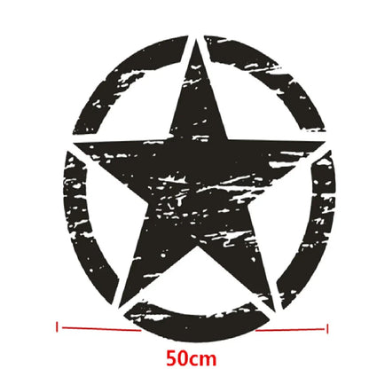 Black Graphic Decal Sticker 50cm x 50cm for Jeep Wrangler