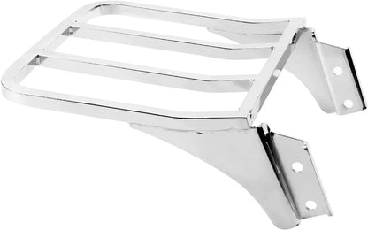 Chrome Sissy Bar Backrest Luggage Rack for Harley Sportster XL, Dyna, Softail