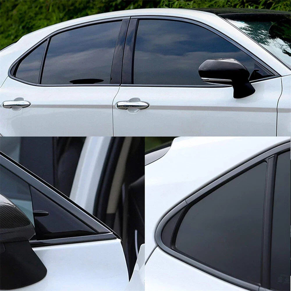 Chrome Blackout Overlay Window Trim for Toyota Camry (2018-2023)