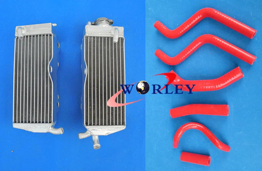 Aluminum Radiator & Black Hose for Honda CR250R CR250 (1990-1991)