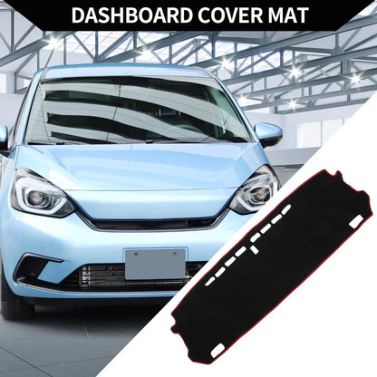 Dashboard Cover Mat for Honda FIT Shuttle GK8 (2015-2022) Black Red 1 Set