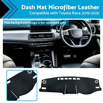 Dash Mat Microfiber Leather Non-Slip for Toyota Rav4 (2019-2025)