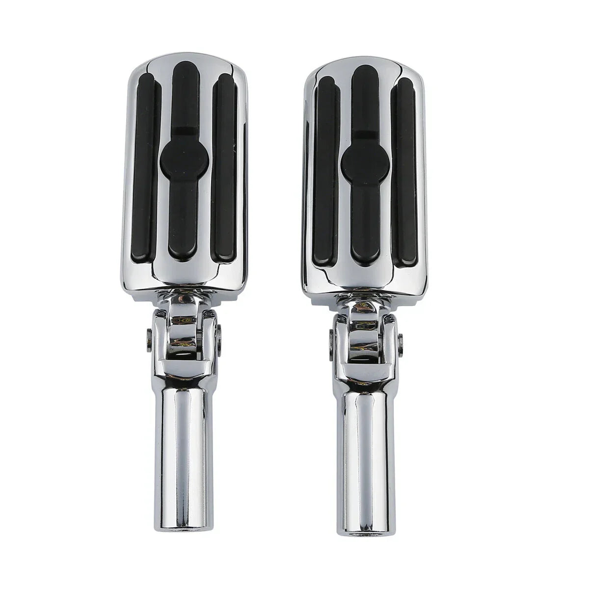 Pair Chrome Passenger Foot Pegs for Harley Softail Slim (2012-2017)