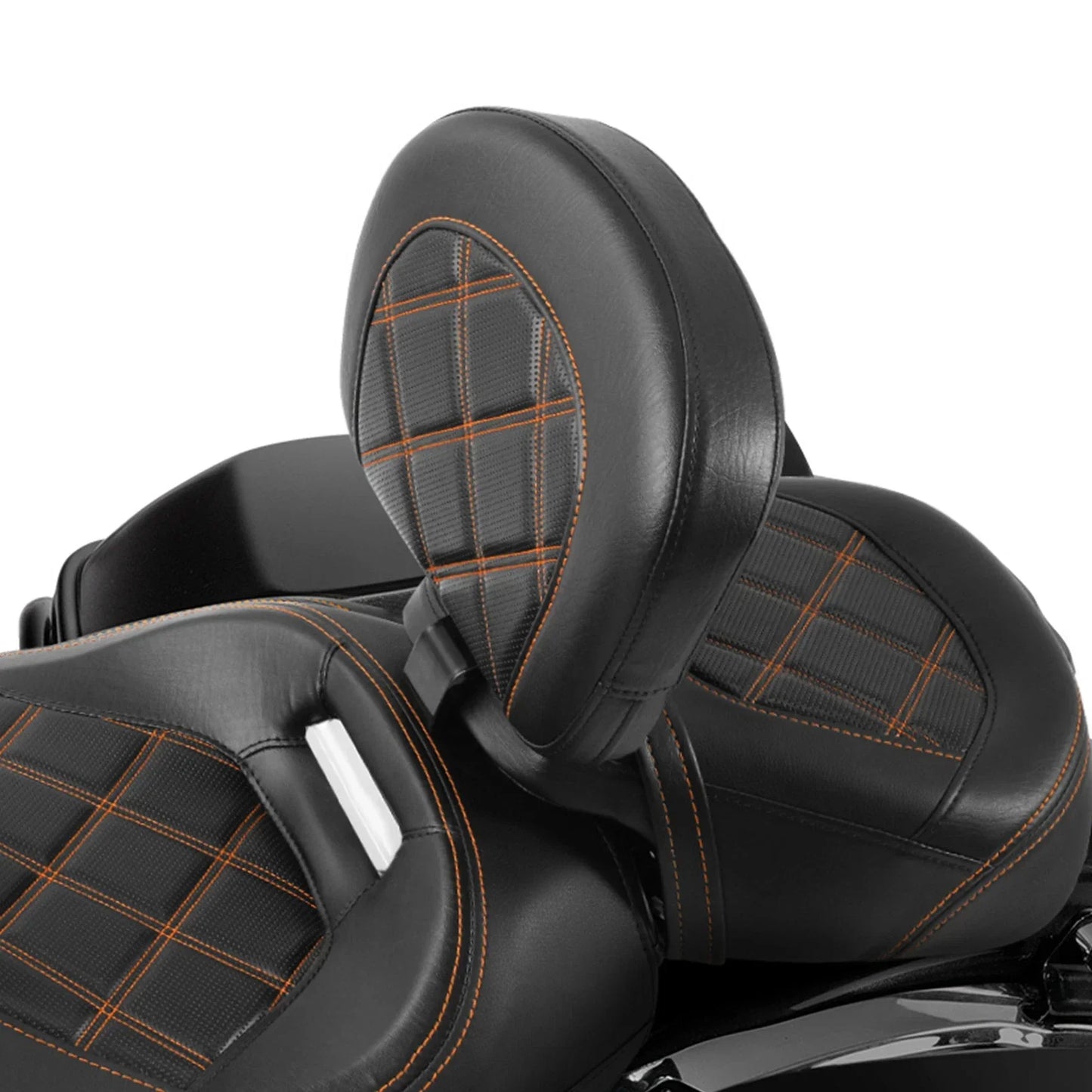 Front Backrest Pad for Harley Touring Road Glide 2009-2023 Black