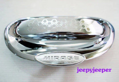 Chrome Door Handle Insert Bowl Trim Cover for Mitsubishi Mirage Space Star (2012)