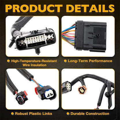 Injector Wiring Harness for Jeep Wrangler, Ram 1500 (2012-2018)