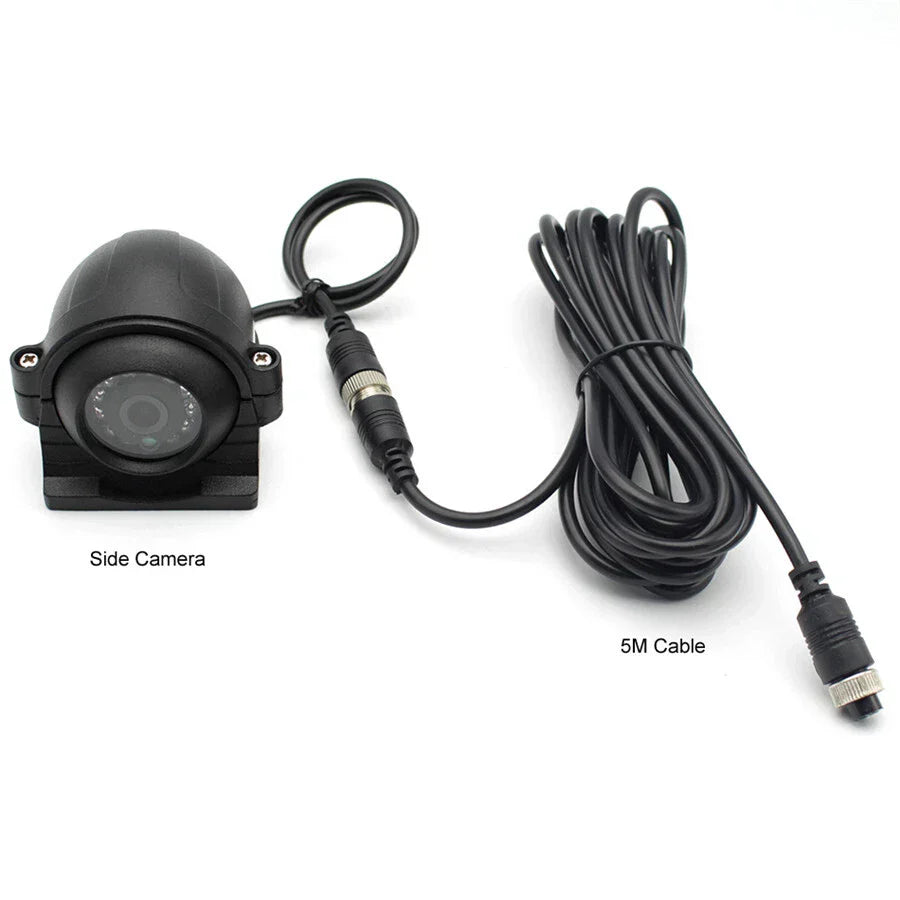 DVR Video Recorder & 7" Monitor with CCD Front Rear Camera for Truck Van Bus Car