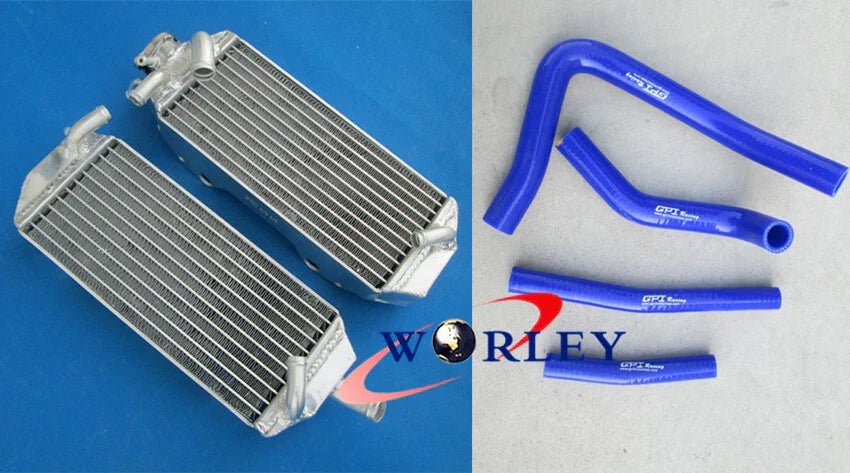 Aluminum Radiator + Black Hose for Suzuki RM 250 (1996-1998)