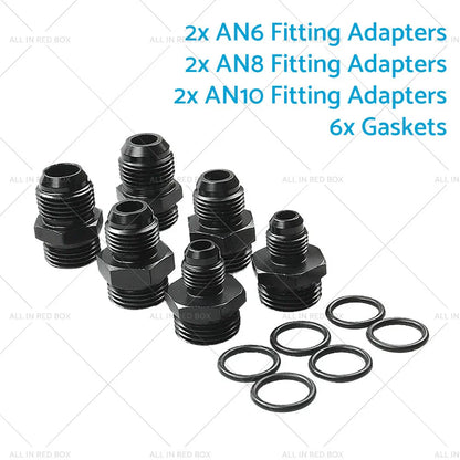 100 Micron AN6 8 10 Aluminum High Flow Fuel Inline Filter for Universal Car