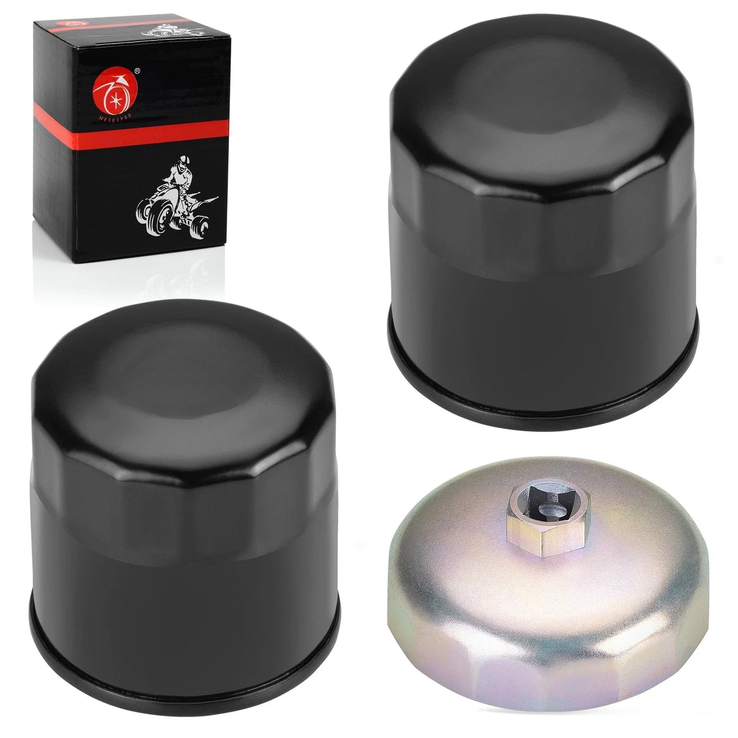 Oil Filter w/ Wrench 2 x Honda VF1000 VF500 VF700 VF750 VFR1200F (1982–2013)