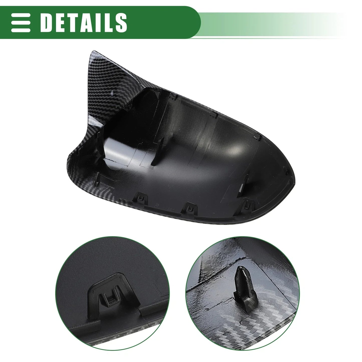 Pair Left-Right Mirror Cover for BMW F15 X5 F16 X6 (2014-2017)