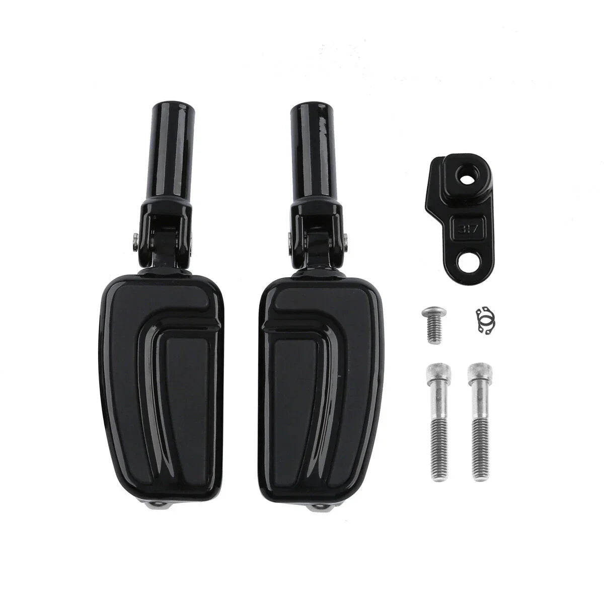 Rear Footpegs Mount for Harley Softail Slim FLSS (2012-2017) Black