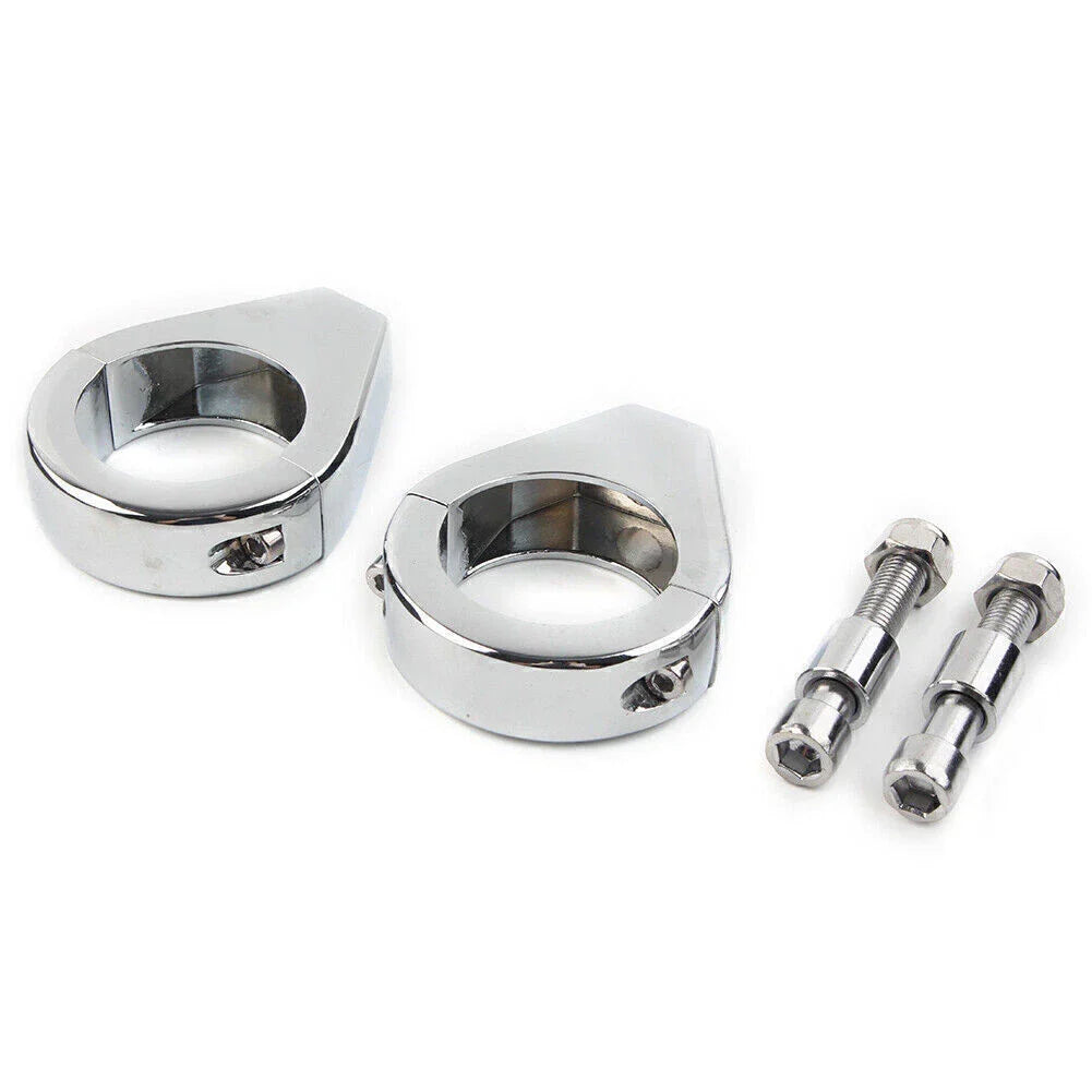 39mm Chrome Fork Clamp Turn Signal Clamps  for Harley Softail