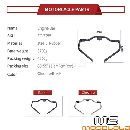 Engine Crash Bar for Harley Sport Glide, Fat Bob, Low Rider, Softail (2018-2020)