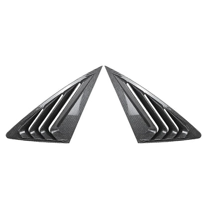Rear Window Louvers Cover for Audi Q3 F3 Sportback (2019-2024) Carbon Look