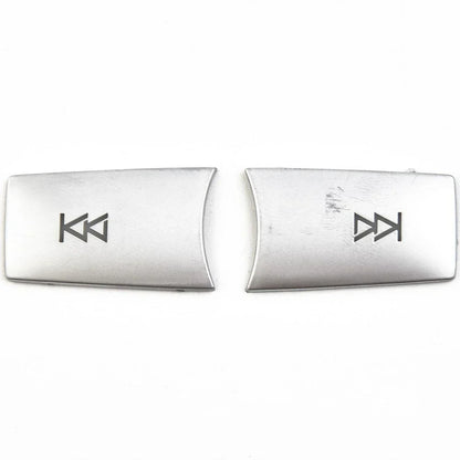 Button Covers Sequins ABS Silver for W204 W212