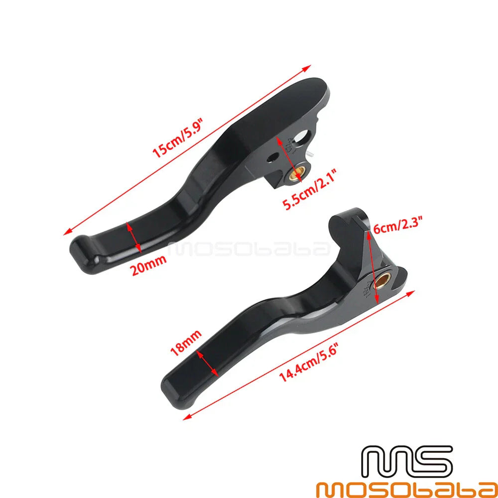 Brake Clutch Lever & Handguards Set for Harley FLHT FLHX FLHXS (2021-2023)