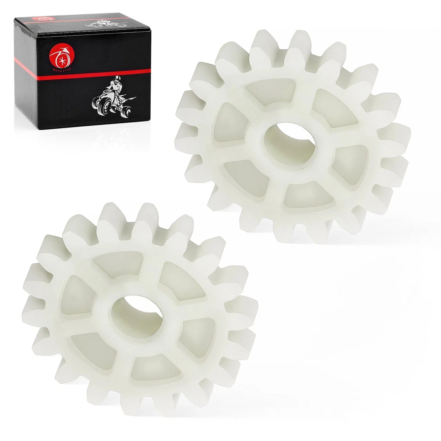 2 x Oil Pump Driven Gear 18T for Honda CRF250R CRF250X (2004–2023)