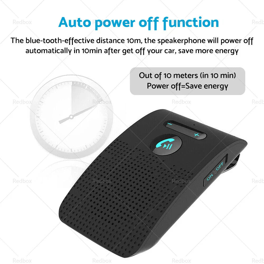 Bluetooth Handsfree Speaker Phone Clip for Black Car Sun Visor