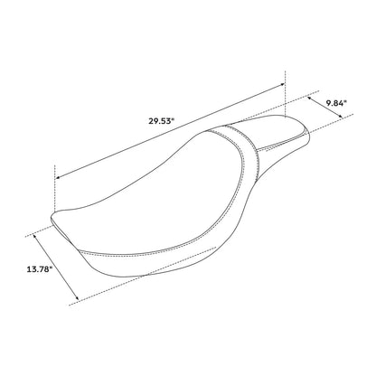 Driver & Passenger Seat for Harley Dyna Wide Glide (2006 - 2017)