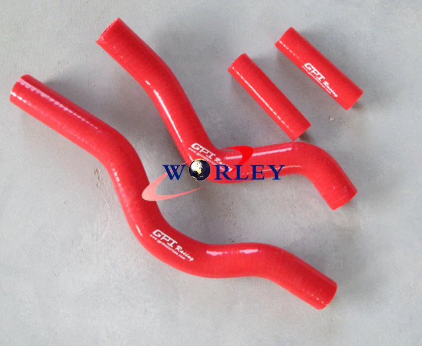 Silicone Radiator Hose for Suzuki RM250 2001-2008, Red