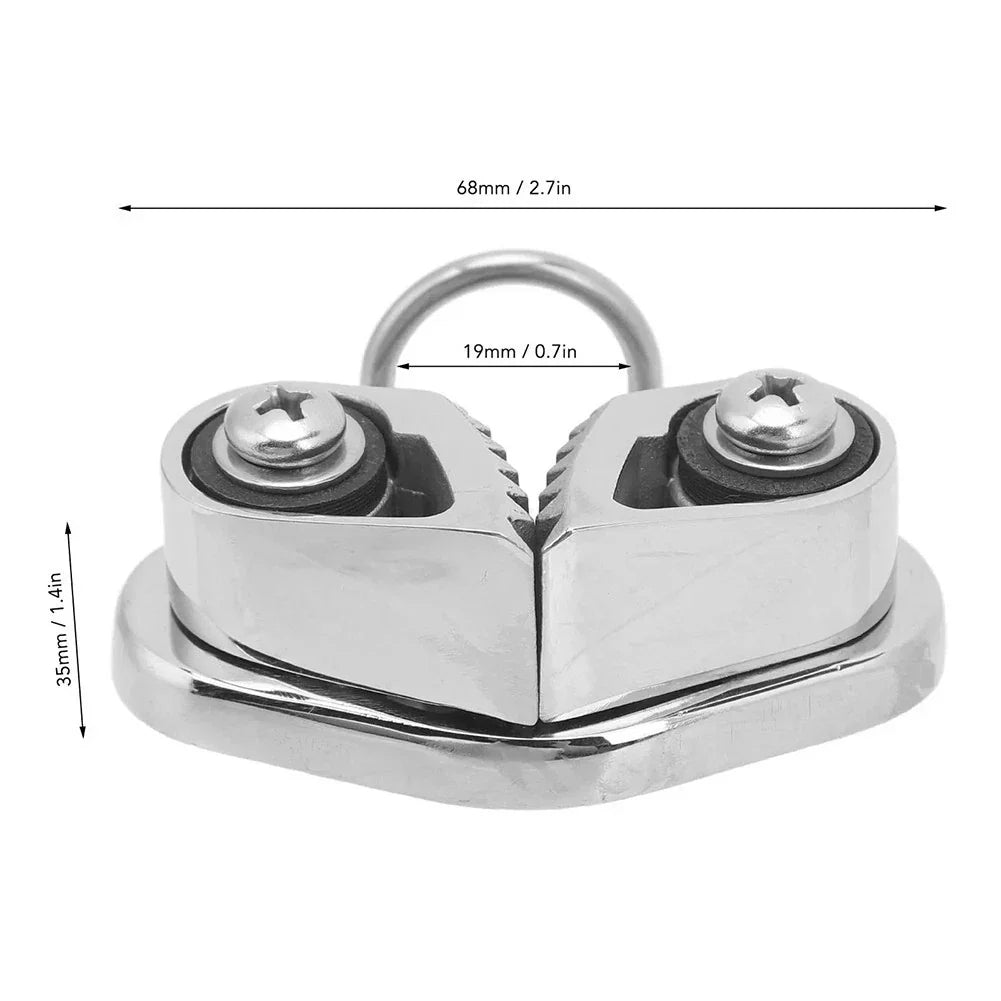 Rope Clamp for Marine Grade Water Sports Easy Adjustments