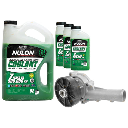 Water Pump + 8L Coolant for Ford Falcon EF EL AU XG XH NF NL Fairmont